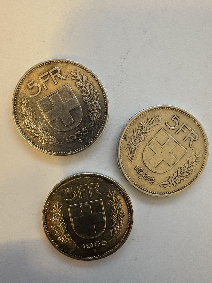Tutti le monete: 5chf 1935 / 1932/1966 – Usato da Murten venduto da Tzaugg 2