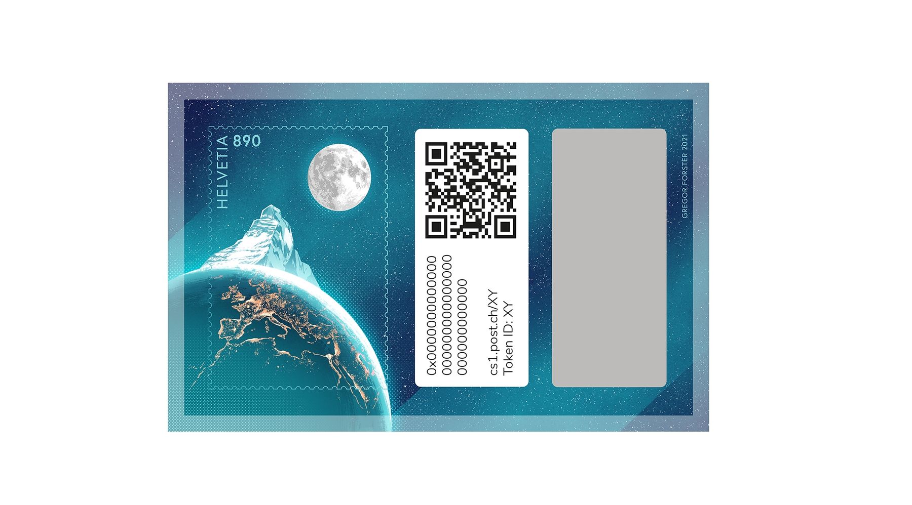 Tutti i francobolli: 30 Stück - Swiss Crypto Stamp 1.0 – Nuovo e nell'imballaggio originale da Münchenbuchsee venduto da gugu25