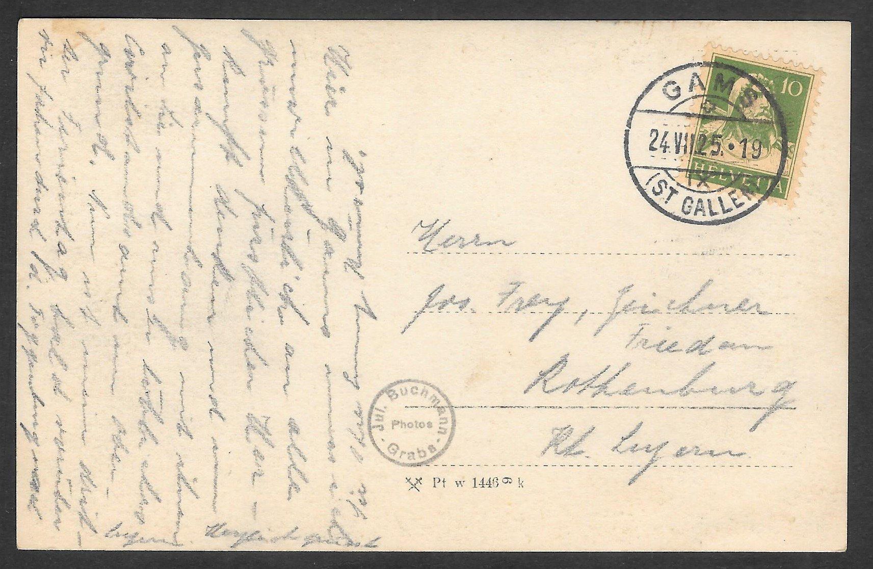 Cartoline postali: Gams Teilansicht – Usato da Olten venduto da clotaldi 1