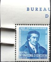 Soldatenmarke 2.WK, BIE Pestalozzi, blau, Su BIE 4