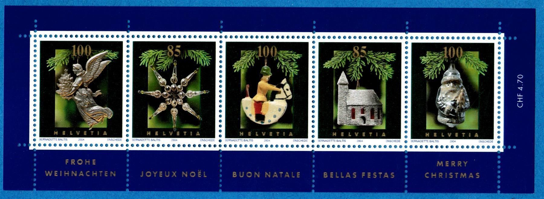 Alle Briefmarken: 2004 Sonderblock   Weihnachten    postfrisch – Neu (gemäss Beschreibung) aus Mellingen von Ginger