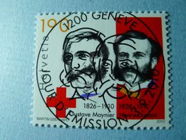 2010 Sondermarke Henry Dunant 1358 ET Vollstempel