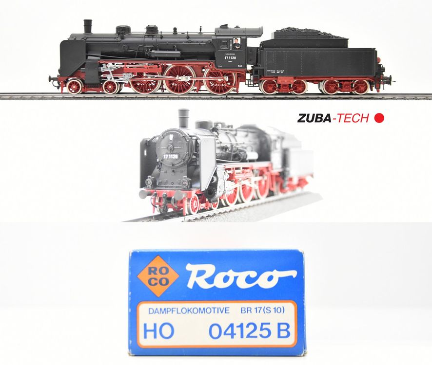 Roco 04125B Dampflok BR 17 der DB H0 GS Analog mit OVP (Gebraucht) in ...