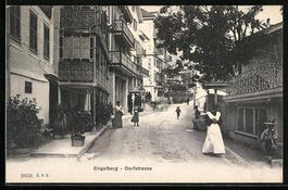 Engelberg, Dorfstrasse mit Victoria Hote