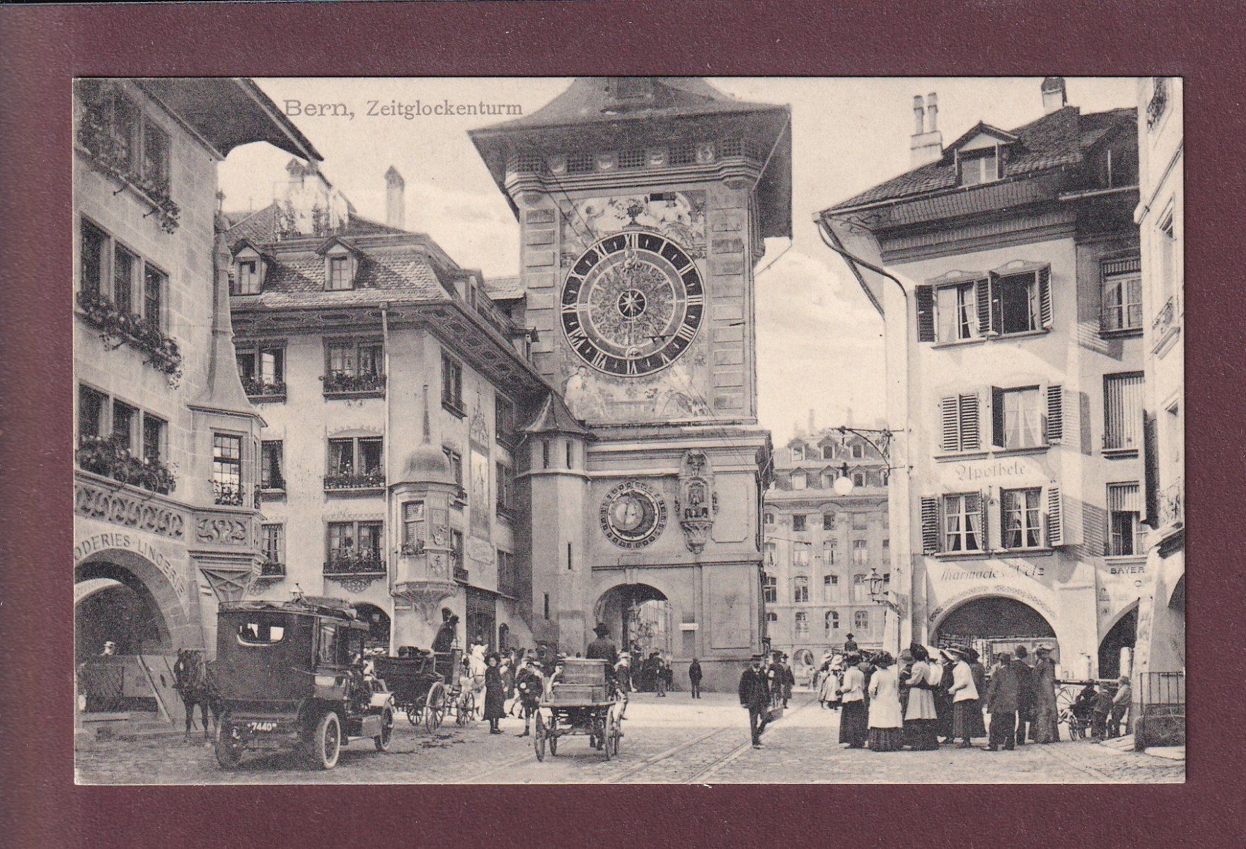 Ansichtskarten: BERN - Zeitglockenturm - Auto – Gebraucht aus Pully von nicecards