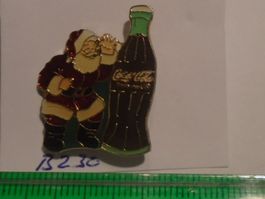 1 Coca Cola Pin Flasche mit Samichlaus (B230