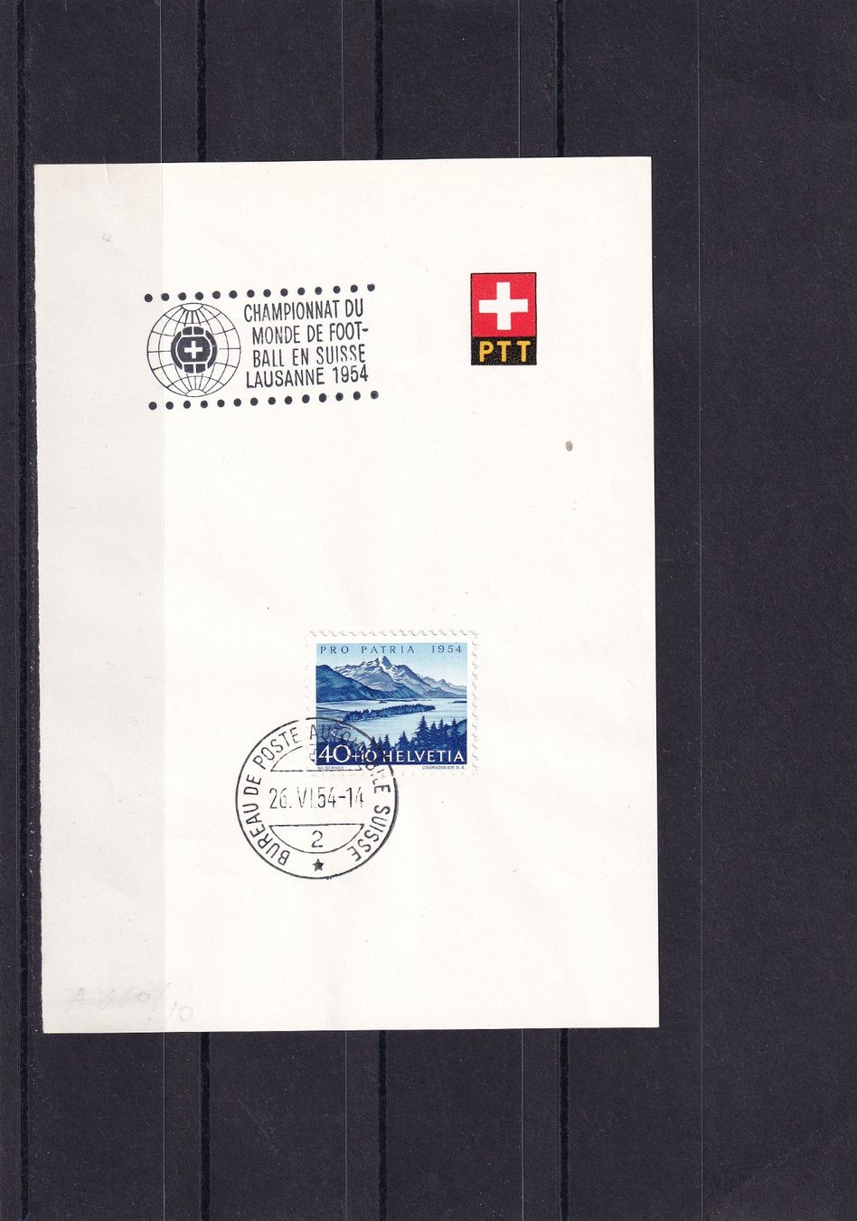 Tutti i francobolli: Fussball-Weltmeisterschaft 1954 Schweiz – Usato da Birsfelden venduto da Sakurajima