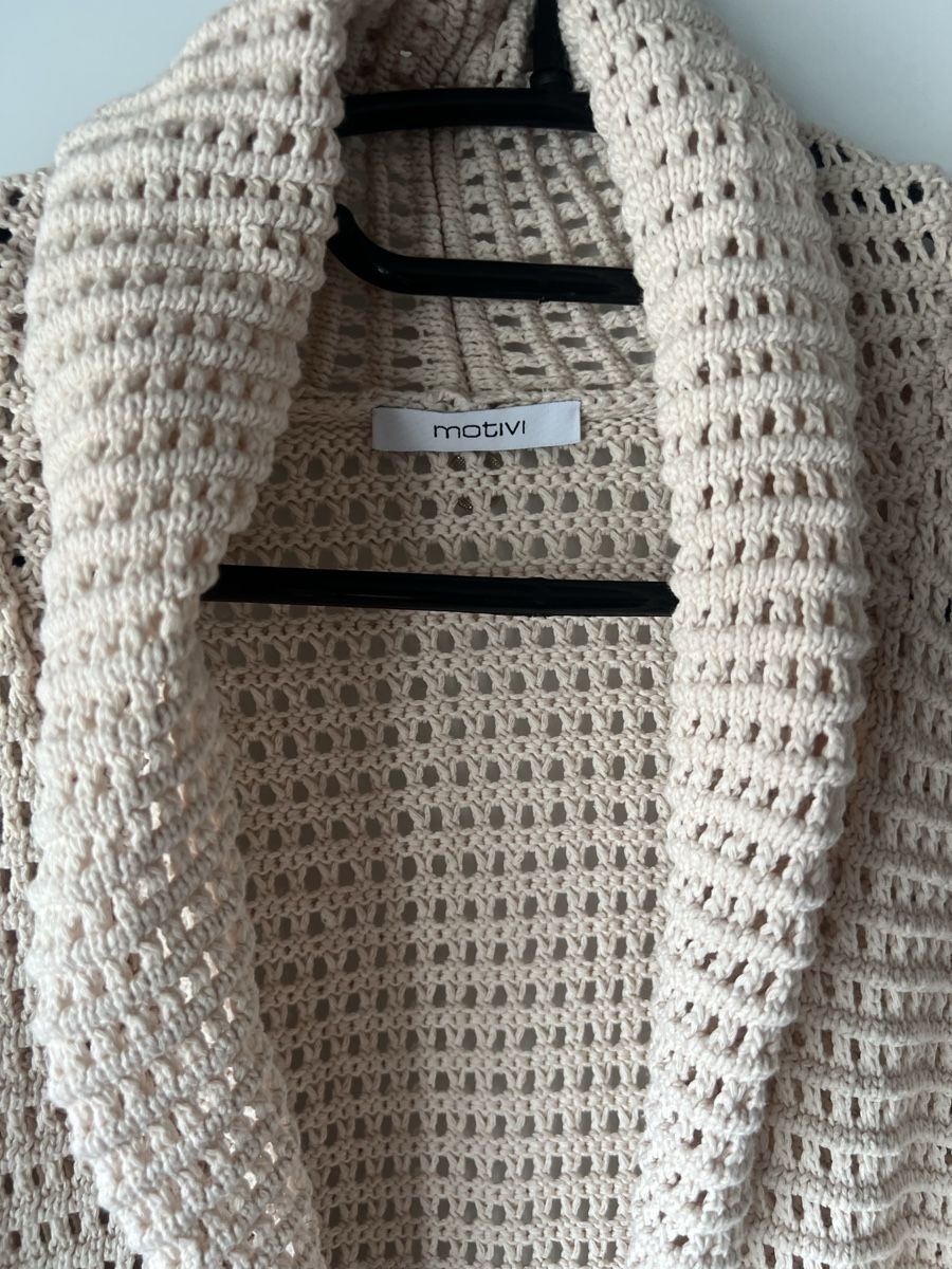 Giacche: Boho Beige Strickmantel, Gr. S / M Strickjacke Fransen – Usato da Langenthal venduto da ivet7 4