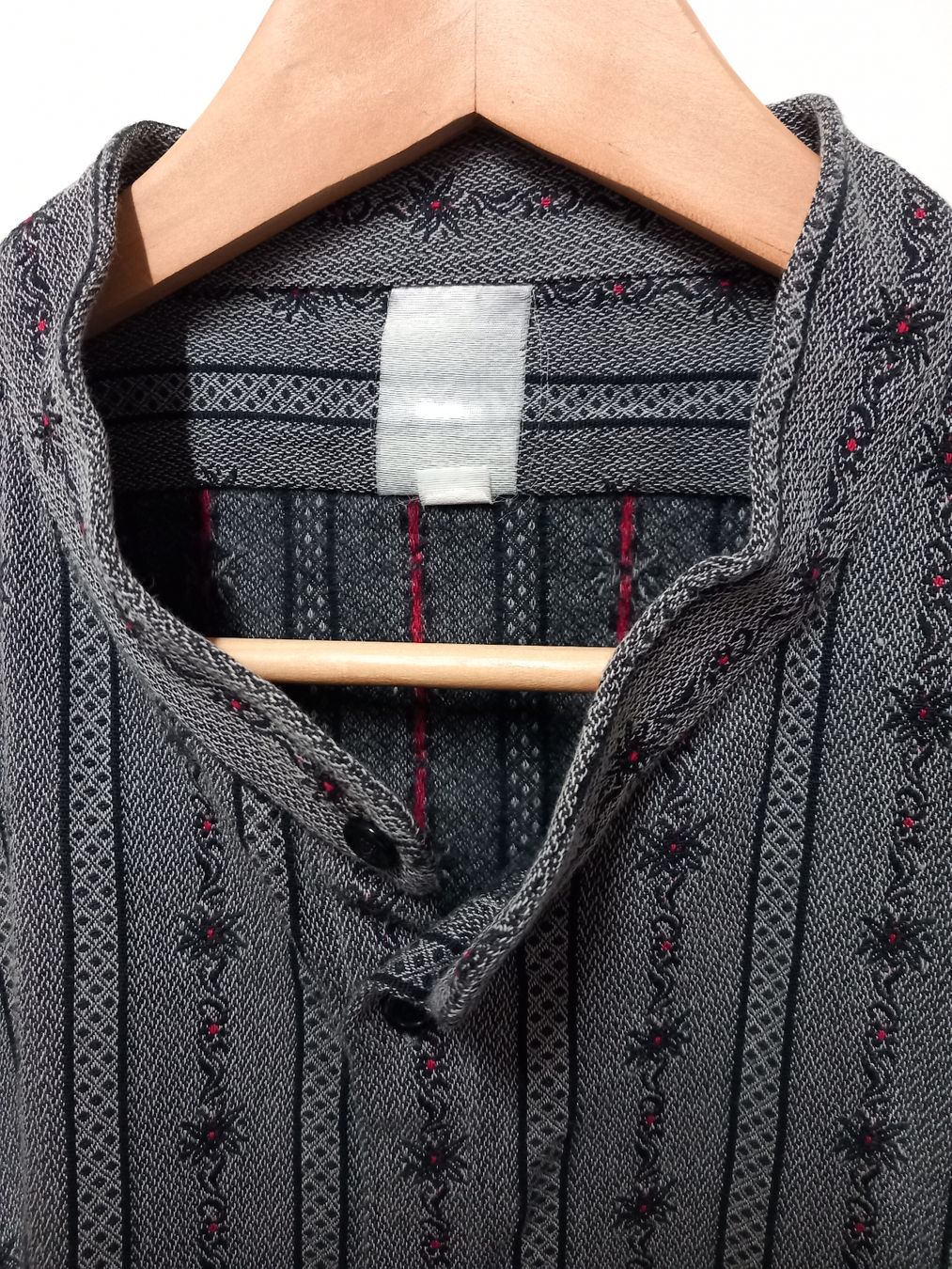 Camicie: Edelweisshemd langarm Gr.XXL, dunkelgrau – Usato da Gwatt (Thun) venduto da umwelt-brocki 2