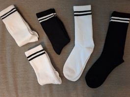 NEU! 5 Paar hohe Damen Sportsocken Gr. 35 - 38