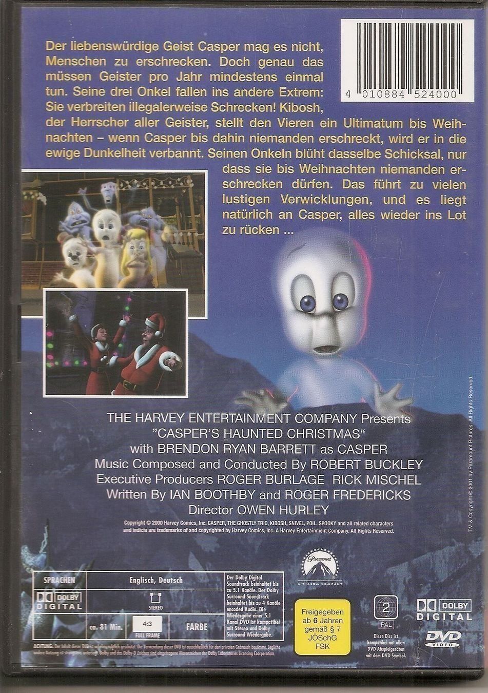 Tutti i DVDs: Casper - Verzauberte Weihnachten – Usato da St. Gallen venduto da elk2021 2