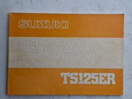 Betriebsanleitung / Handbuch Suzuki TS 125 ER, von 1979