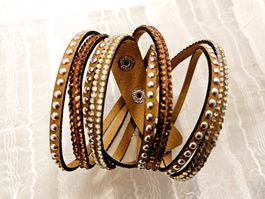 Wickelarmband braun länge 40