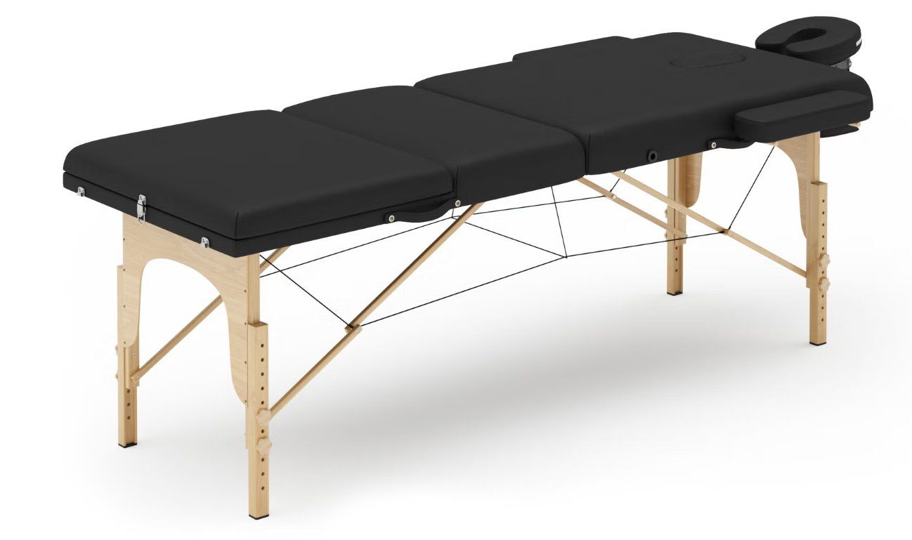 Gonser Lettini & sedie per cosmetici: Massageliege BASIC 3-Zonen schwarz (Gonser) – Nuovo (secondo la descrizione) da Luzern venduto da komatina_