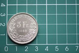 gedenkmünze gotthardbahn 5 franken 1982