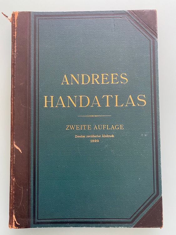 Andrees Allgemeiner Handatlas 2. Auflage revidiert 1890 Kaufen auf