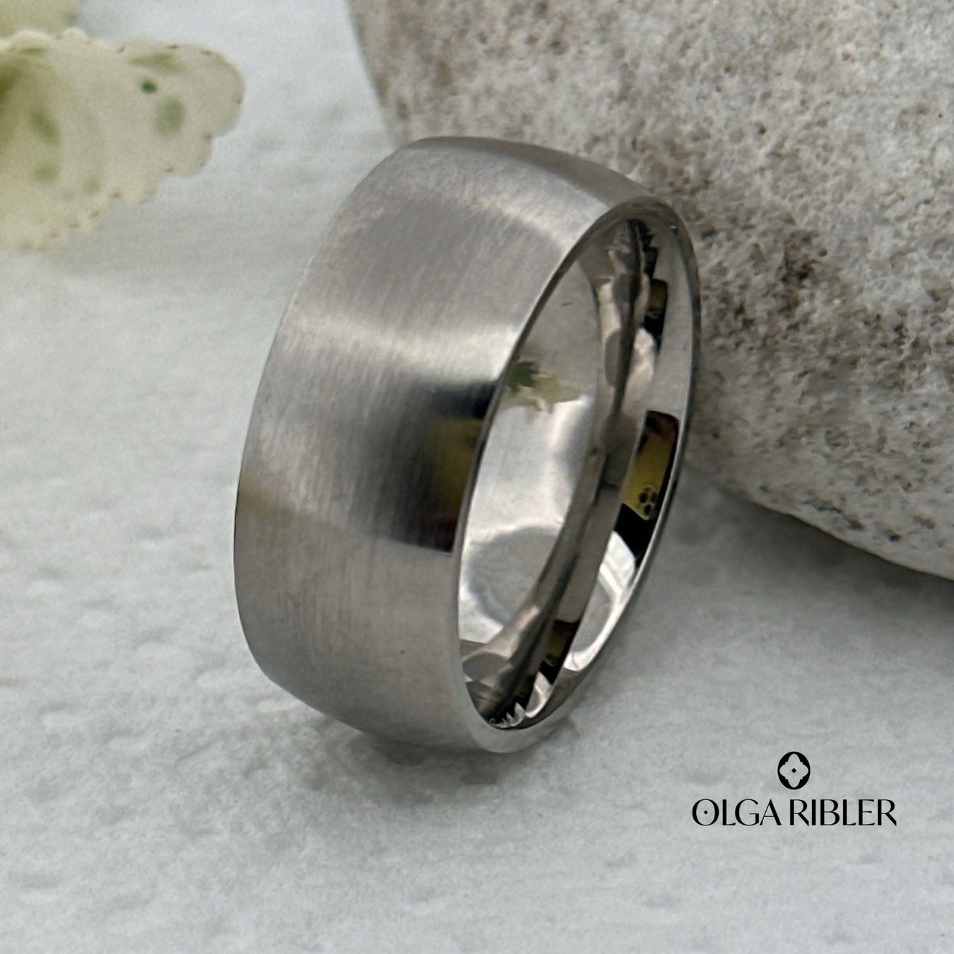 Olga Ribler Anelli: Basic Ring Edelstahl - matt - Grösse 56 – Nuovo (secondo la descrizione) da Luzern venduto da Schmuckoutlet 6