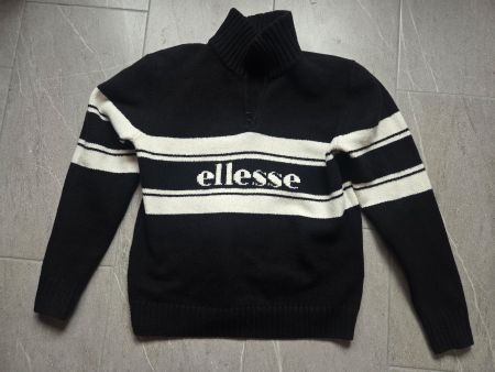 Ellesse Strickpullover mit Troyer-Kragen Grösse M
