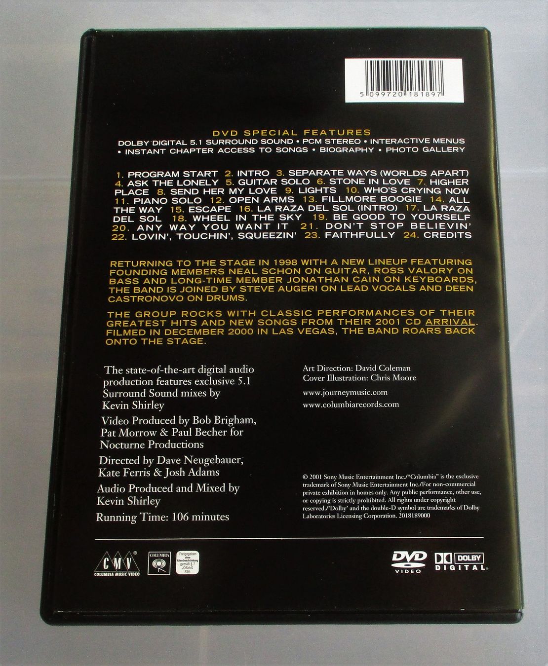 Alle DVDs: JOURNEY - Live 2001 – Gebraucht aus Wattwil von Muriel10 1