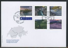 2022 FDC Flusslandschaften Nr.1856-1860