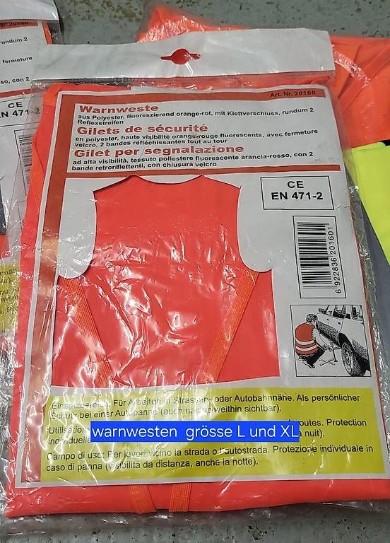 Gilets: Warnwesten  – D'occasion à Biberist par BosshardtG