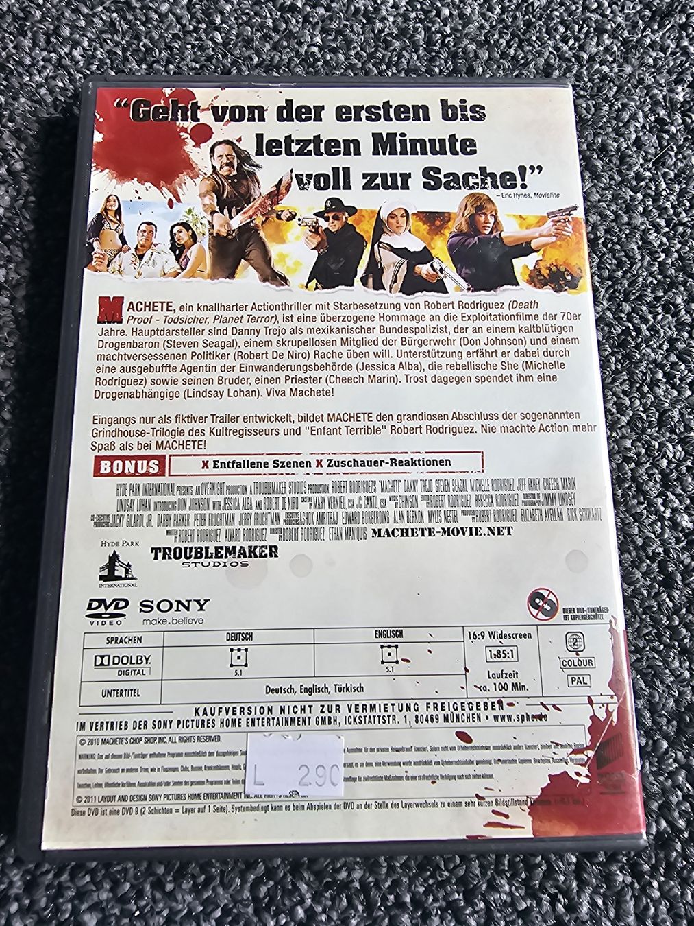 Alle DVDs: Machete (21962) – Gebraucht aus Ruswil von jan_bxl5 1