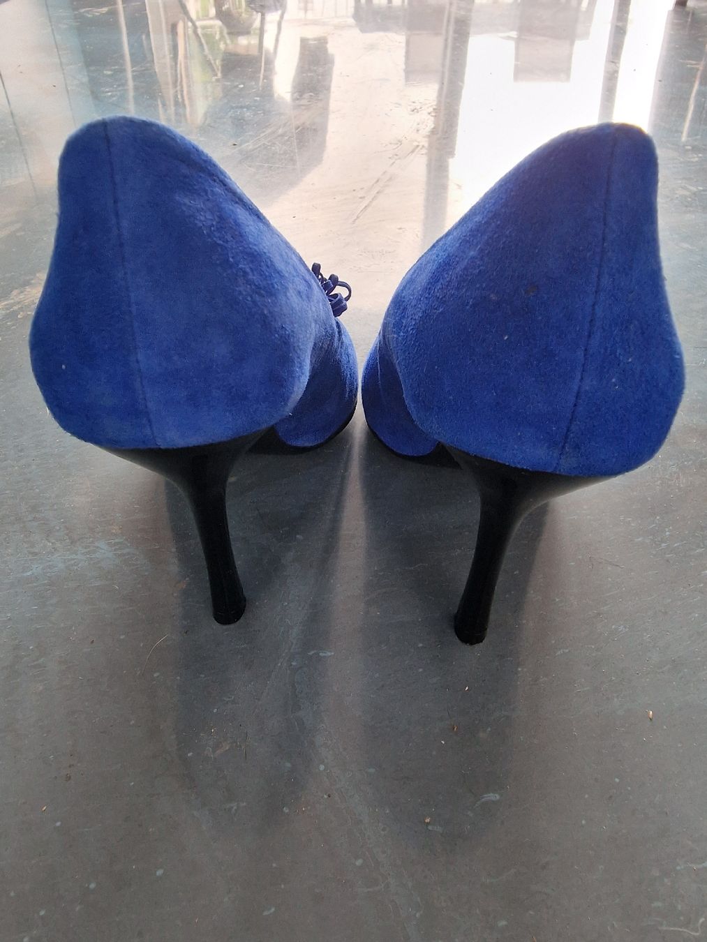 Damenschuhe: Pumps Wildleder blau – Neu (gemäss Beschreibung) aus Oberbipp von tori17 1
