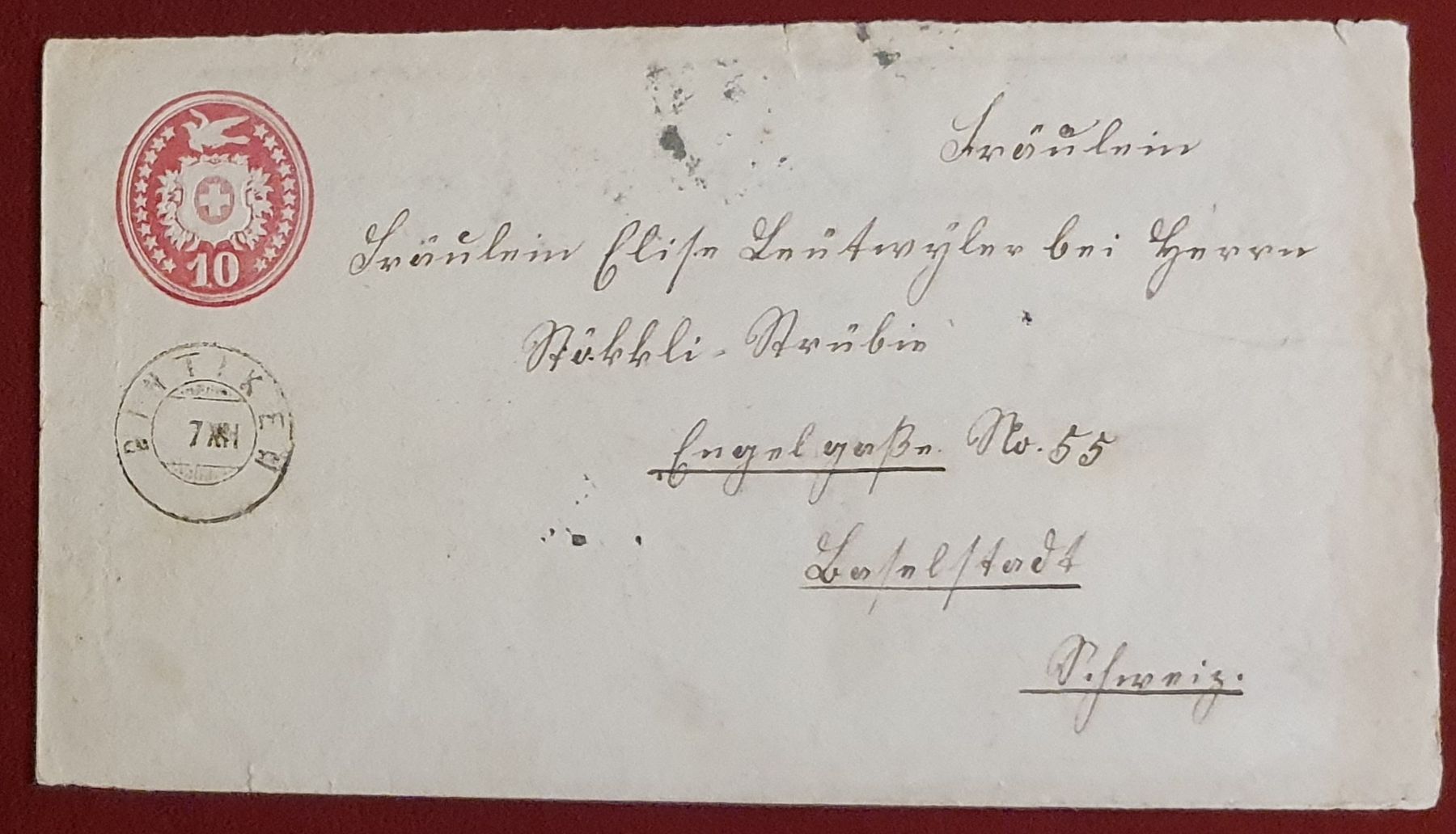 Tutti i francobolli: 4 schöne Tüblibriefe mit Zwergstempel – Usato da Kreuzlingen venduto da Rschweiz1 3