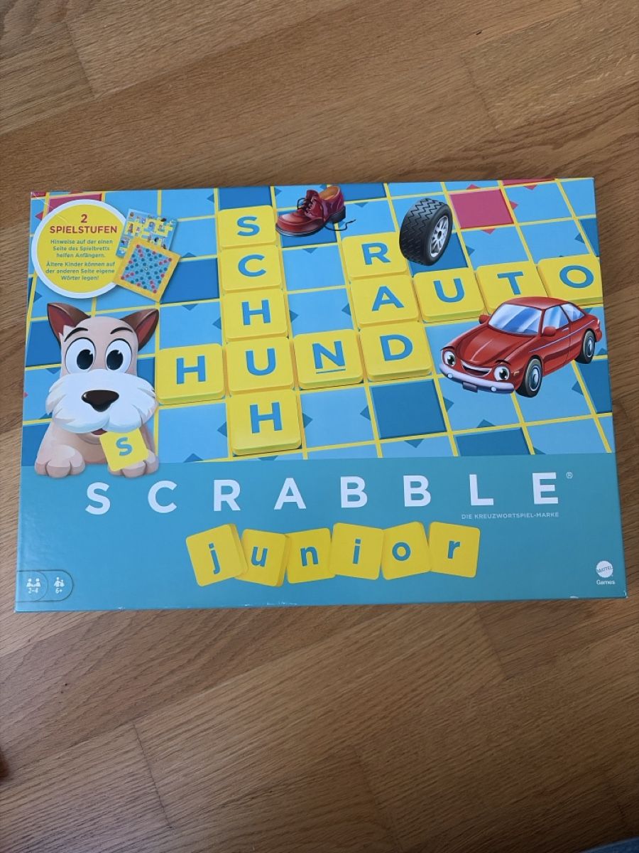 Mattel Spiele: Brettspiel Scrabble Junior – Gebraucht aus Zürich von san_nn5g