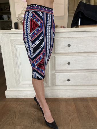 BCBGMAXAZRIA Bleistiftrock Gr. S, Strickmuster, Top Zustand!