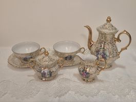 Vintage A.D.P. Porcelaine de Luxe Tea Set – Romantic Gold