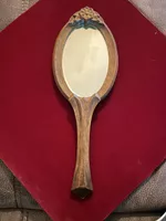Antiker Handspiegel aus Holz