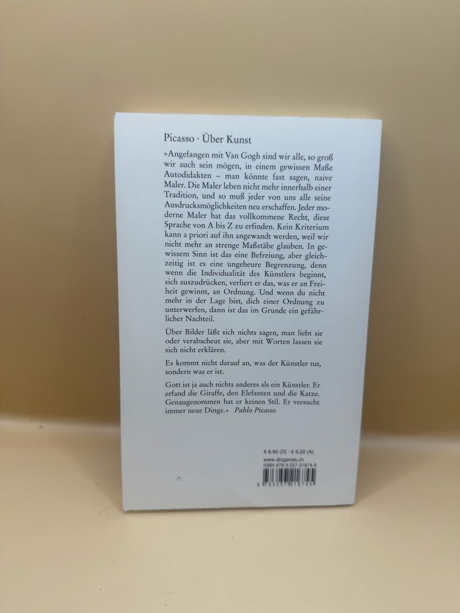 Libri: Picasso Über Kunst - Diogenes Taschenbuch – Usato da Genève venduto da sho_67qj 1