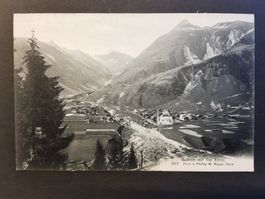Sedrun mit Val Strim alte Ansichtskarte von 1908  Graubünden