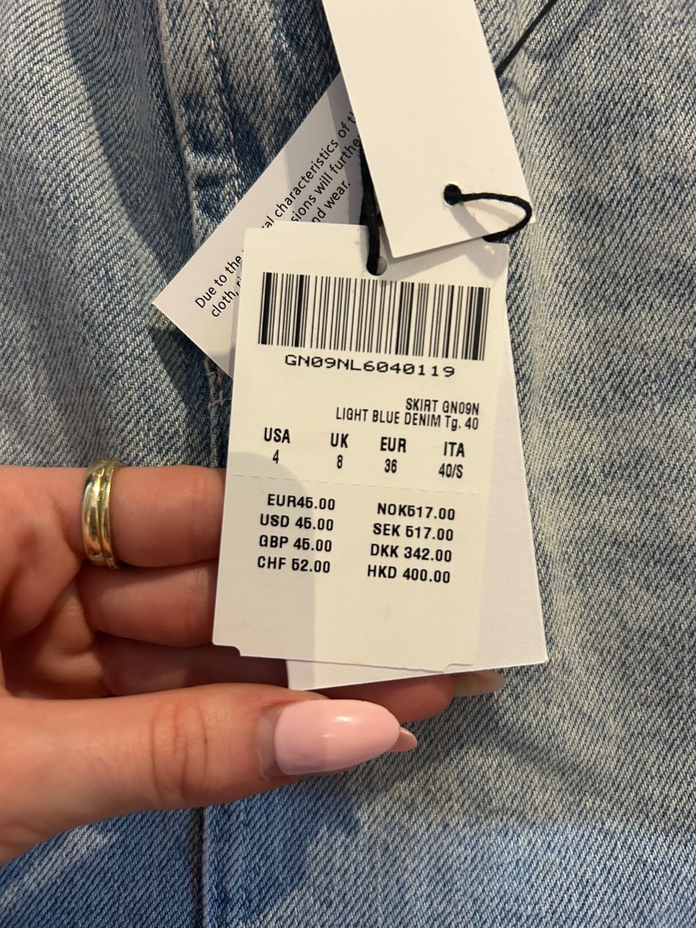 Gonne: Subdued Jeans-Rock Neu – Nuovo e nell'imballaggio originale da Frauenfeld venduto da hannamaria29 2