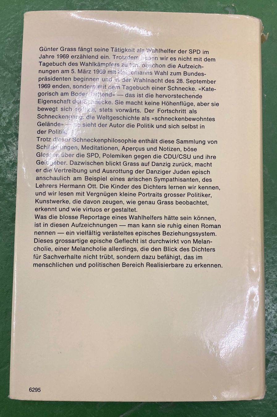 Libri: Günter Grass: Aus dem Tagebuch einer Schnecke – Usato da Basel venduto da Ostschweiz06 4