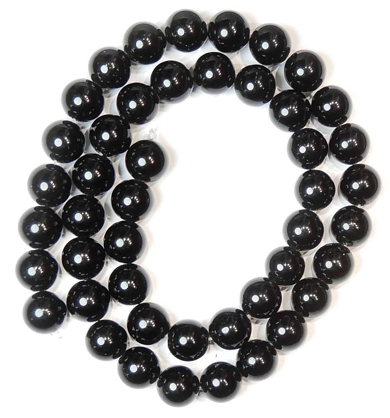 Catenine: 1 Strang echte tolle Onyx Perlen 8 mm – Nuovo (secondo la descrizione) da Müllheim Dorf venduto da GUENI01