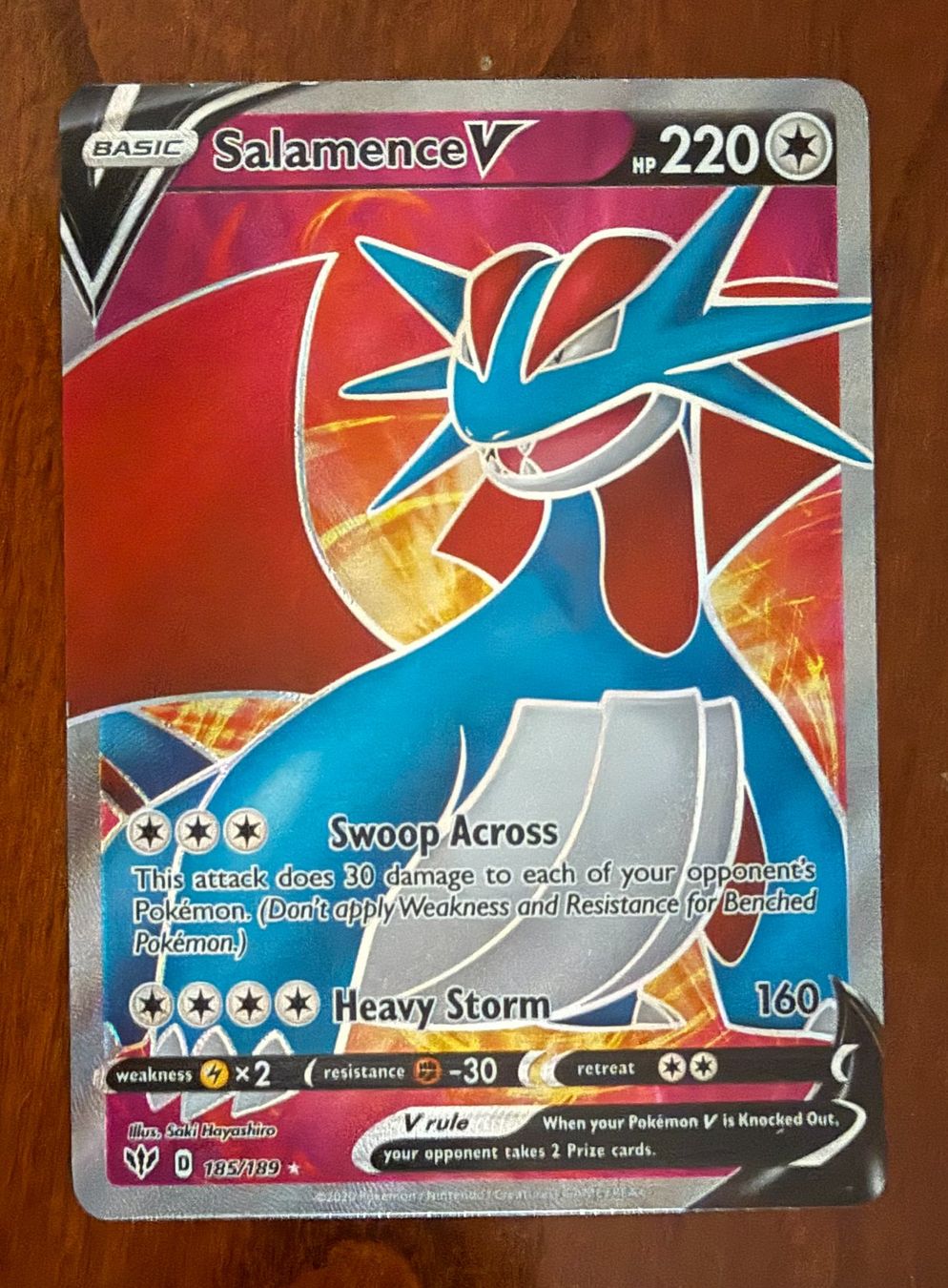 Pokémon Cartes à collectionner: Salamance V (Darkness Ablaze) – D'occasion à Liebefeld par murthag