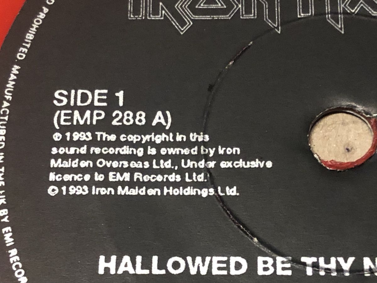 Dischi in vinile: Iron Maiden. Single Hallowed Be Thy Name – Usato da Faulensee venduto da Mizuno06 9