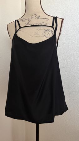 Débardeur noir 100% soie taille 4