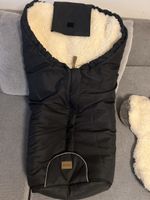 fillikid footmuff wool Winterfußsack Tacama Lammfell schwar