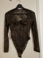 Sexy Spitzen-Body, braun, Gr. M