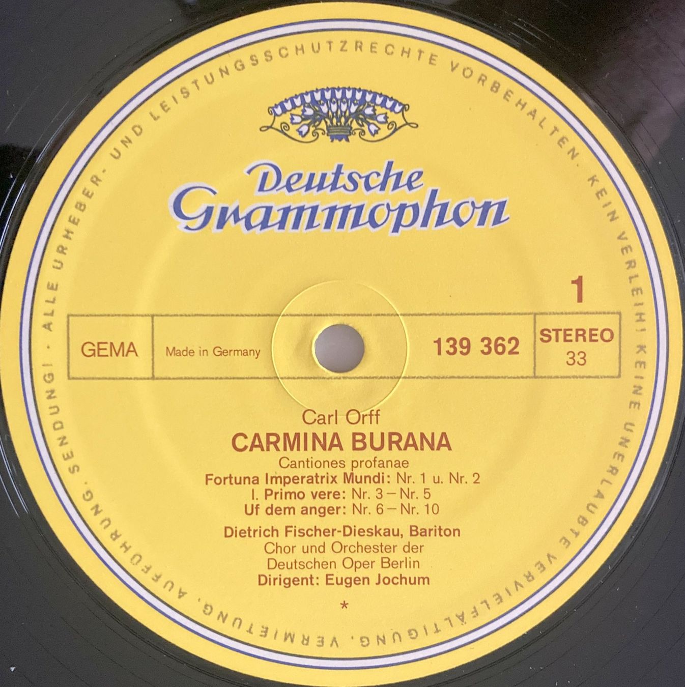 Dischi in vinile: CARL ORFF - CARMINA BURANA – Usato da Bottens venduto da hotter-than-hell 2