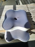 Ergonomisches Nackenkissen Memoryschaum weiss grau neuwertig