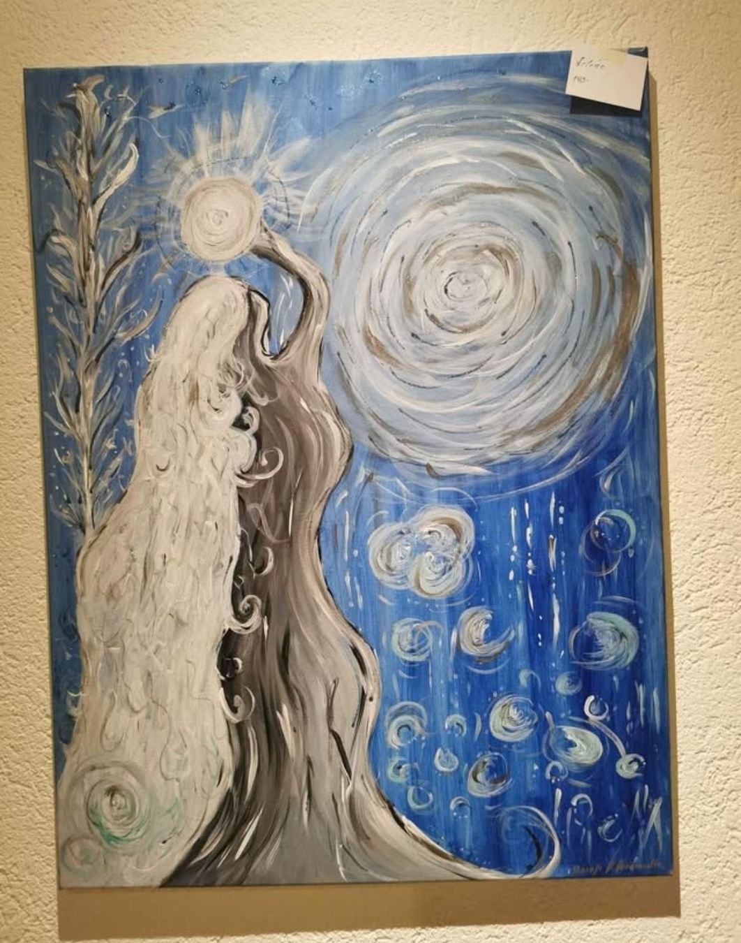 Dipinti: Abstraktes Acrylbild "Lichtgestalt" – Nuovo e nell'imballaggio originale da Laufen venduto da Daraja