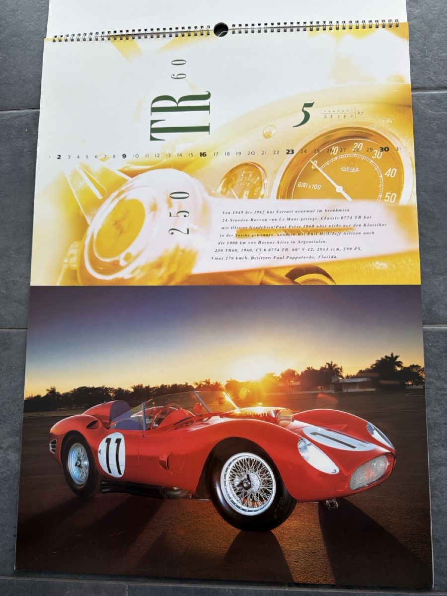 Ferrari Calendari: Original Ferrari Kalender 1999 – Usato da Wolfwil venduto da Rolex1 5