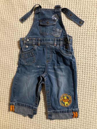 Combinaison enfant en jean avec broderie