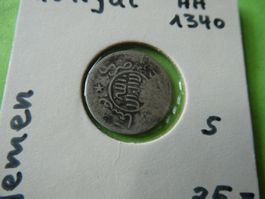 Yemen AH 1340, 1/10 Ryal - Silber