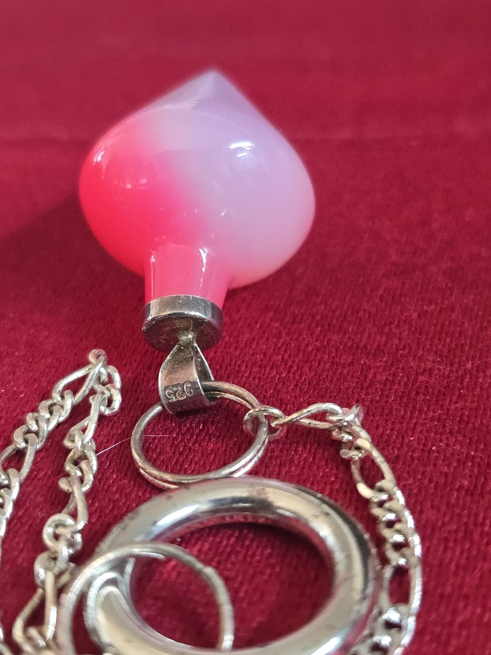 Orologi da terra & Orologi da parete: Pendule Quartz rose et argent 925, avec sa pochette. – Usato da Carouge GE venduto da Mon_petit_grenier_27 3