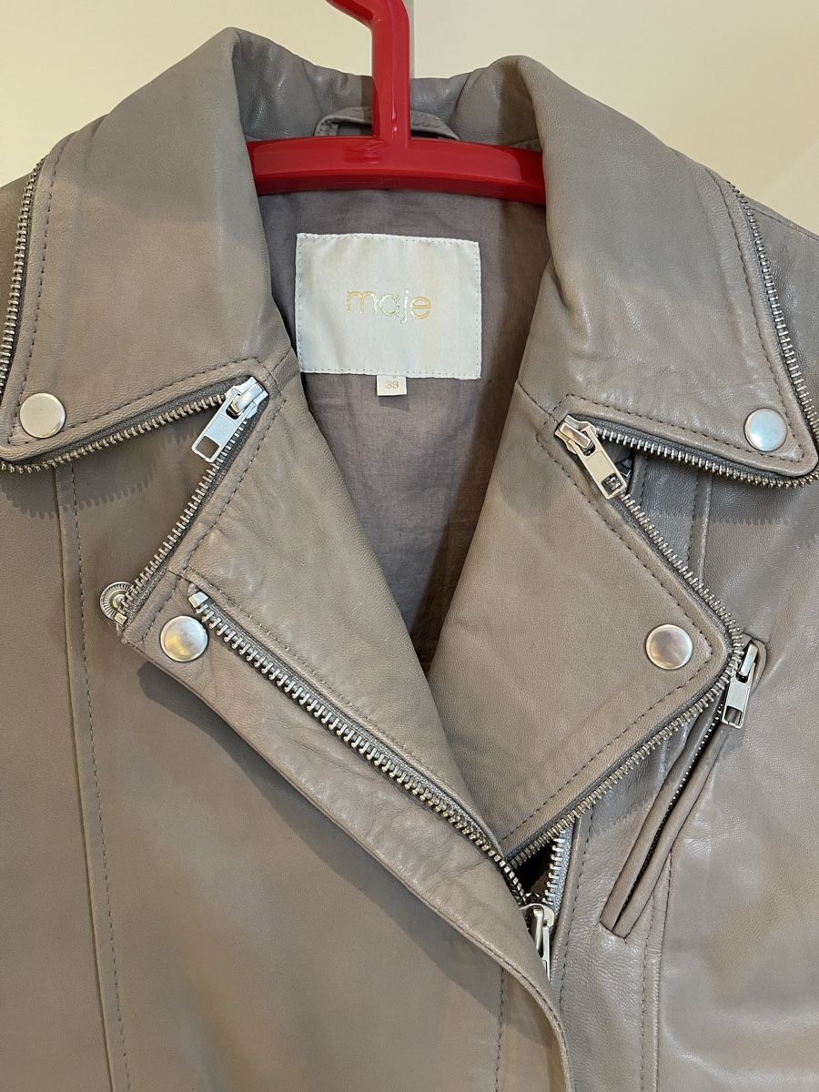 Maje Giacche: Maje Lederjacke Gr. 38 – echtes Lammleder – Usato da Oberengstringen venduto da okriy 1